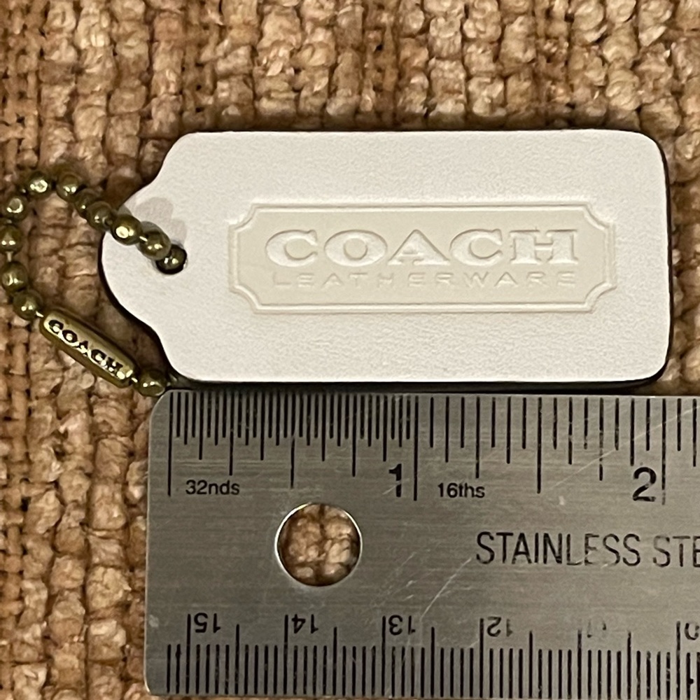 NEW... CHALK COACH Double Sided… EMBOSSED HANG TAG  $22 - Picture 3 of 7